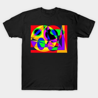 colorful abstract emoji face T-Shirt